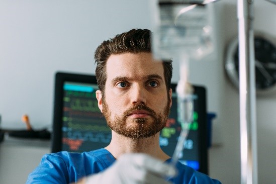 man and IV