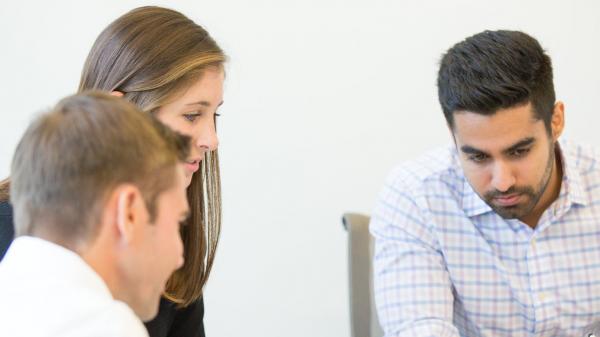 Baxter employees in a meeting