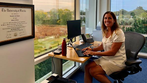 Baxter's head of quality pictured in her office