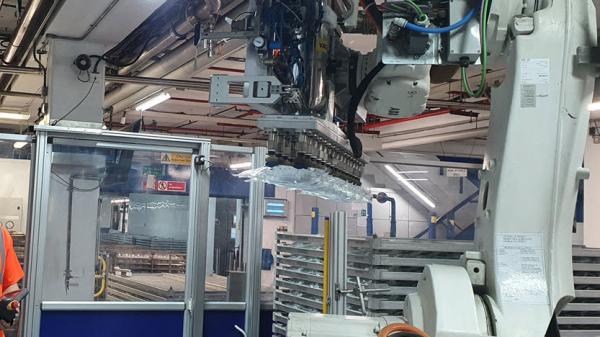 Baxter engineer working in a manufacturing setting