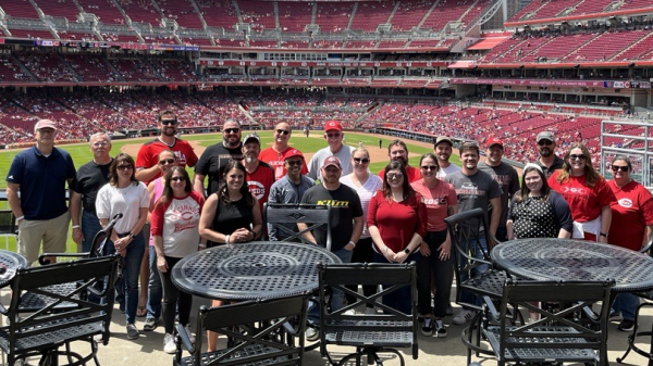 group event at a baseball game