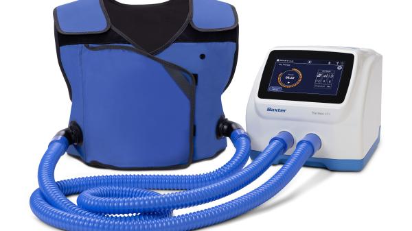 Vest garment and control unit