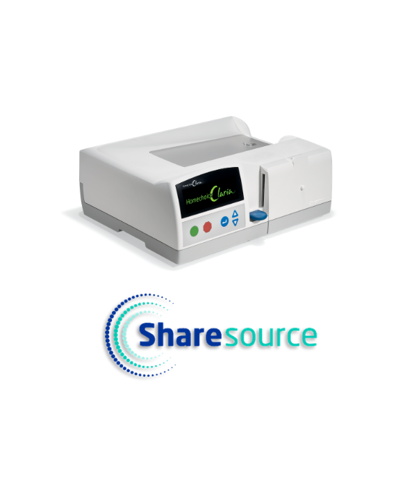 Homechoice Claria automated peritoneal dialysis (APD) system with Sharesource connectivity platform
