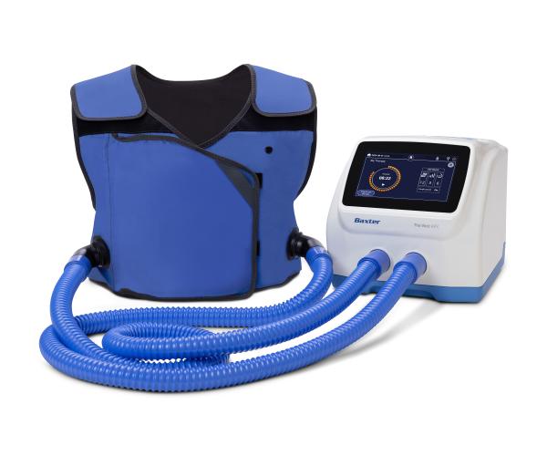 Vest garment and control unit